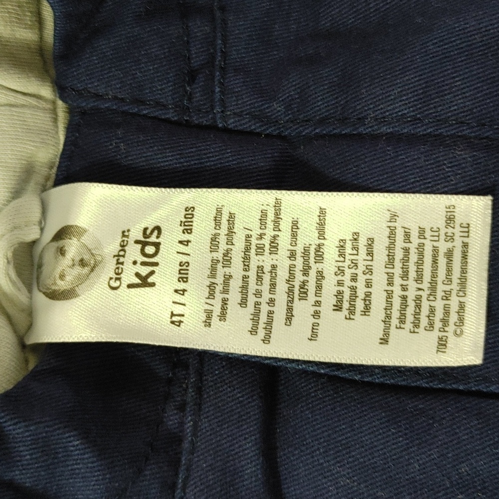 Gerber Navy Blue Hooded Two Packets coat - Picture 5 of 8